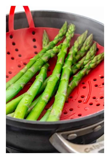 Asparagus Cooked From Raw, Cut, Drained