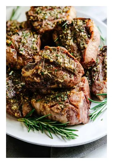 Broiled Lamb Loin Chops (Lean)