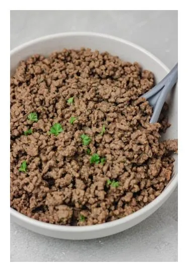 Broiled Lean Ground Beef