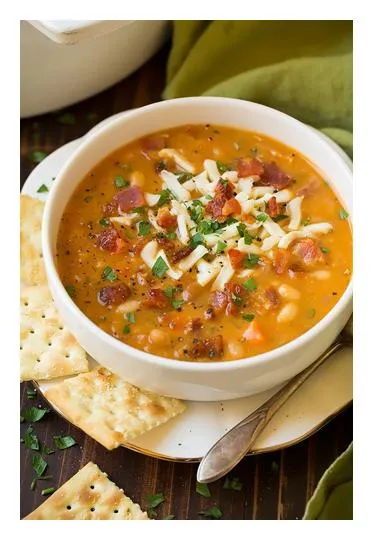 Canned Bean With Bacon Soup