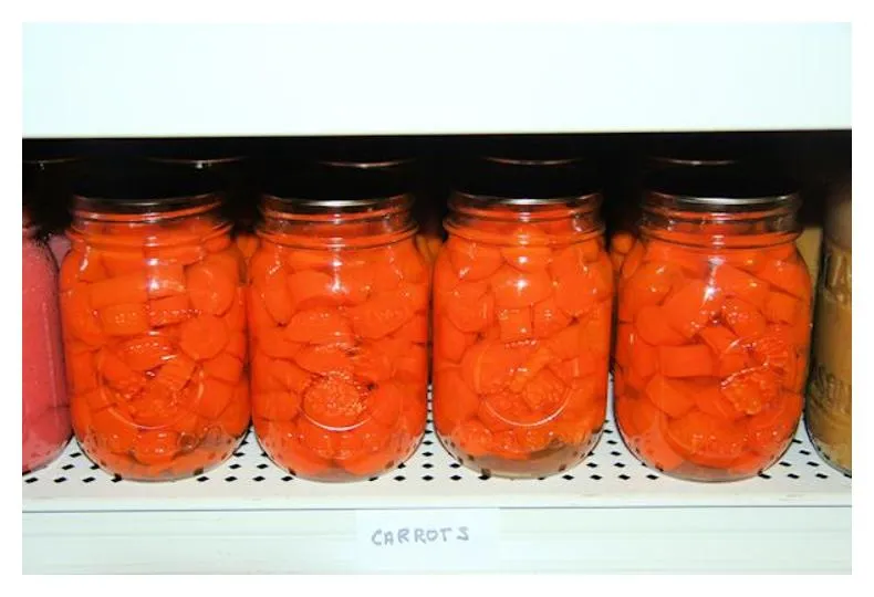 Canned Drained Carrots, With Salt