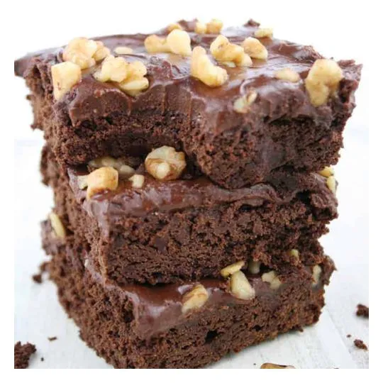 Commercial Frosted Brownies With Nuts