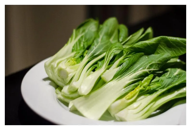 Cooked Chinese Pak-Choi Cabbage