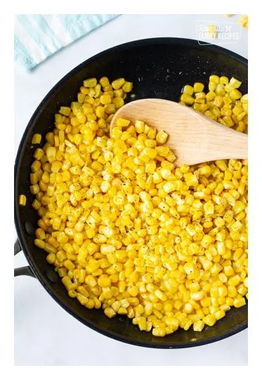 Cooked Corn (From Frozen, Yellow)