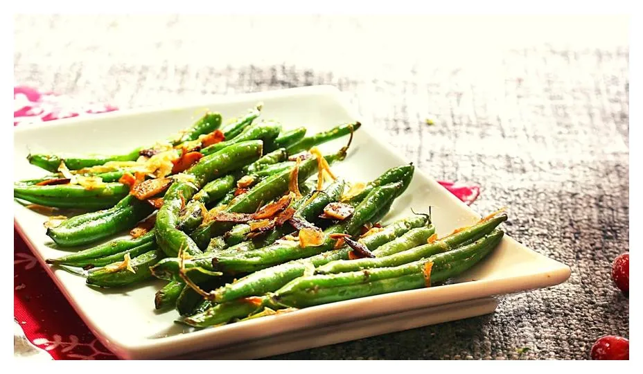 Cooked Drained Frozen Green Snap Beans