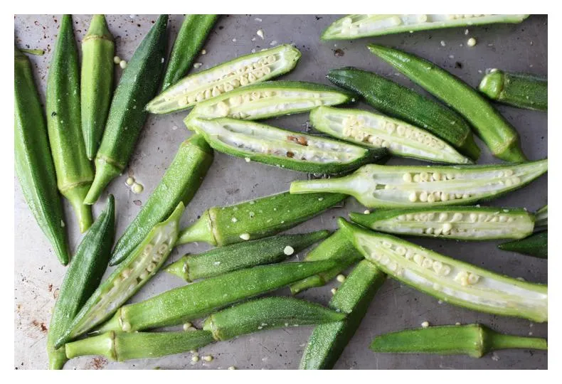 Cooked Okra Pods