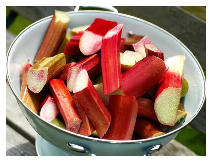 Cooked Rhubarb With Added Sugar