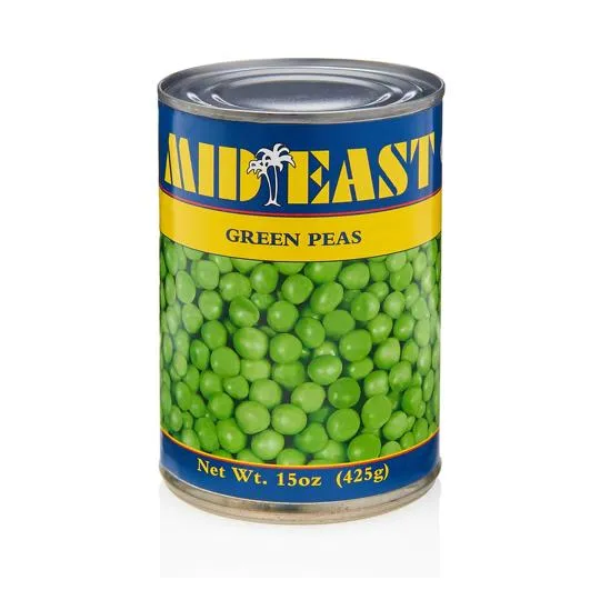 Drained Canned Green Peas Without Salt