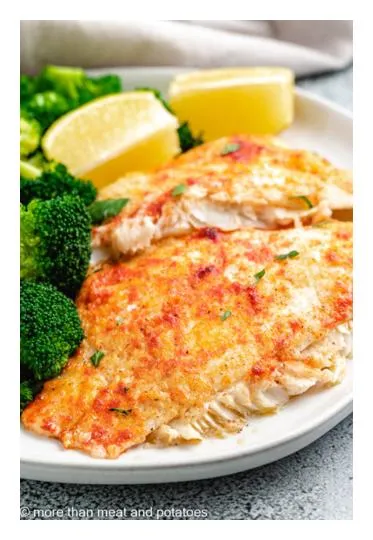 Flounder Or Sole, Baked,W/Ofat