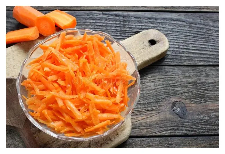 Grated Raw Carrots