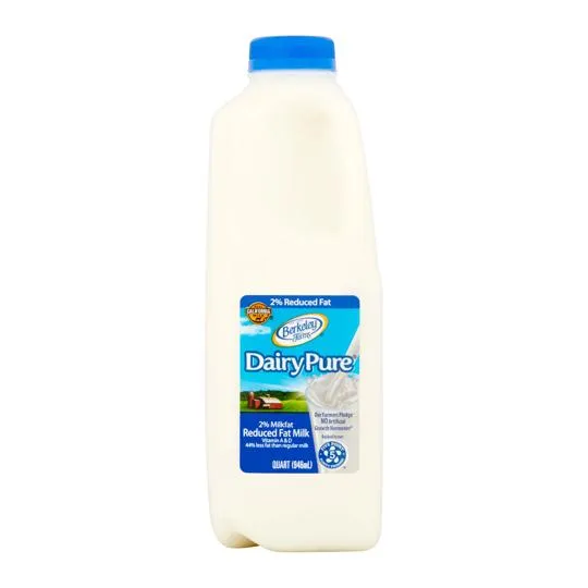 Low-fat Milk, 2%, No Added Solids