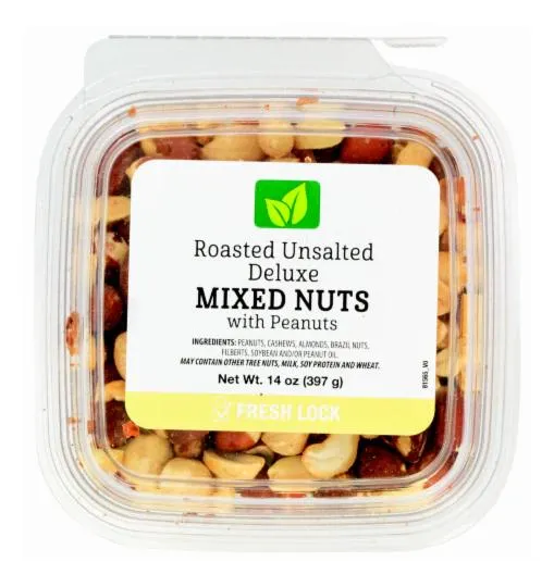 Oil Unsalted Mixed Nuts With Peanuts