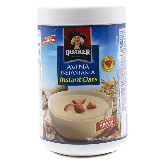 Plain Instant Cooked Oatmeal, Fortified