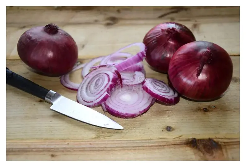 Raw Sliced Onions