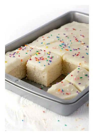 Sheetcake With White Frosting, Recipe