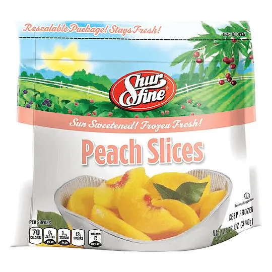 Sweetened Frozen Peaches With Vitamin C