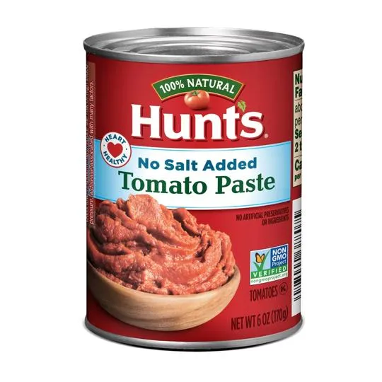 Tomato Paste, Canned without Salt