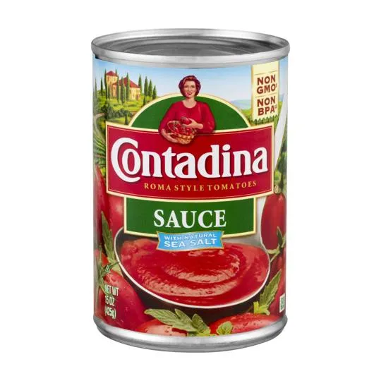 Tomato Sauce, Canned with Salt