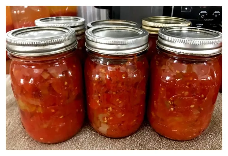 Tomatoes, Canned, Stewed & with Salt