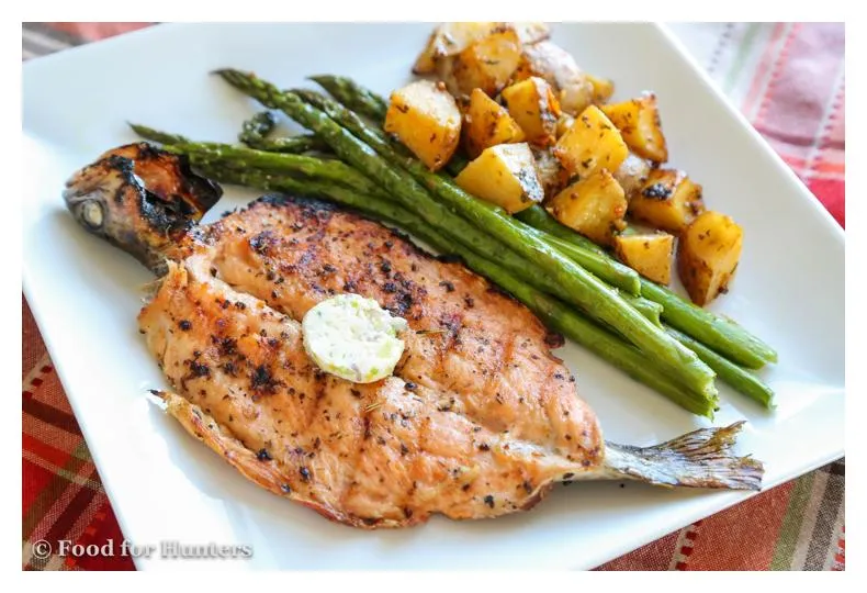 Trout, Broiled with Butter & Lemon Juice