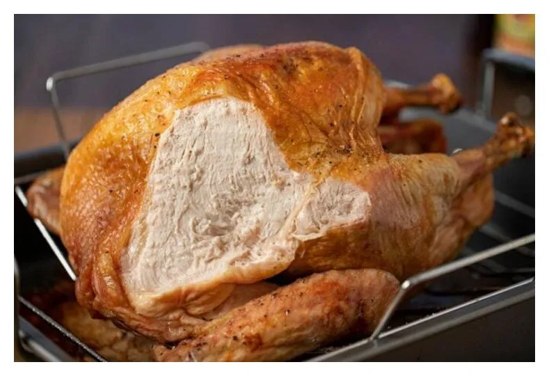 Turkey Roast, Frozen, Light & Dark Meat, Cooked