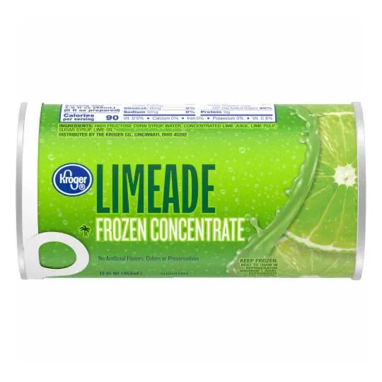 Undiluted Frozen Limeade Concentrate