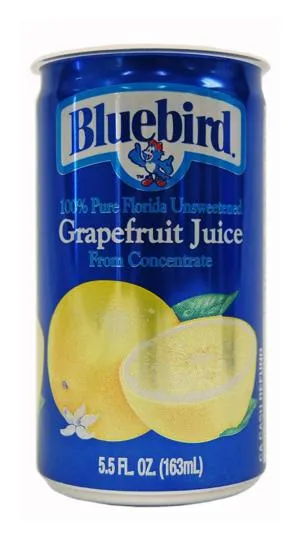 Unsweetened Canned Grapefruit Juice