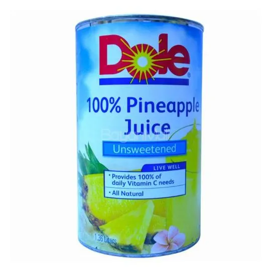 Unsweetened Canned Pineapple Juice