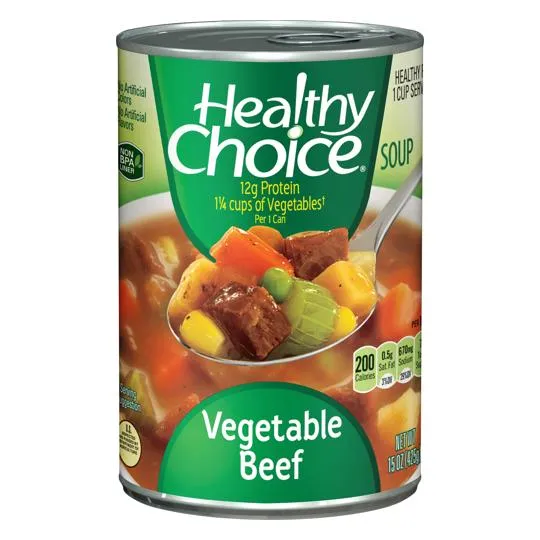 Vegetable Beef Soup, Canned