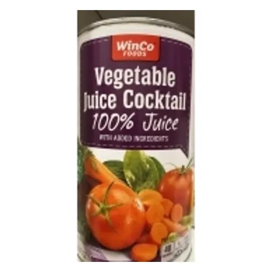 Vegetable Juice Cocktail, Canned