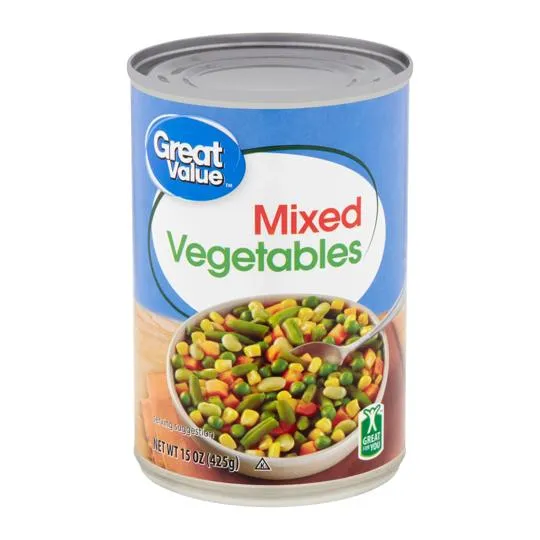 Vegetables, Mixed, Canned