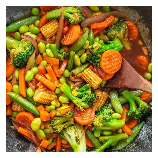 Vegetables, Mixed, Cooked from Frozen